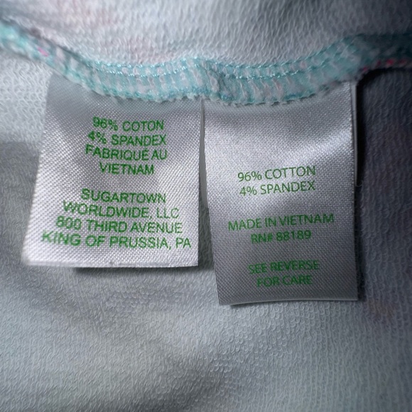 Lilly Pulitzer Skipper Popover Minty Fresh Fansea Green Pink. Size M. EUC - Picture 8 of 9